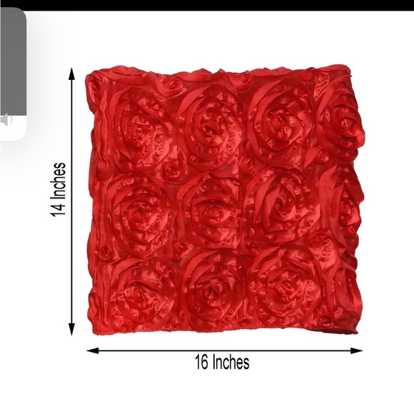 50 Red satin Rosette chair toppers - Picture 3 of 3